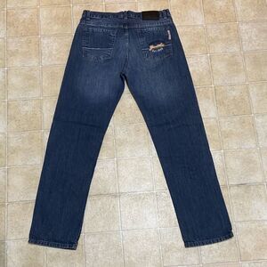 Vintage Gran Vhia GV Men's Relaxed Jeans 💯% Cotton in Dark Blue Size 34